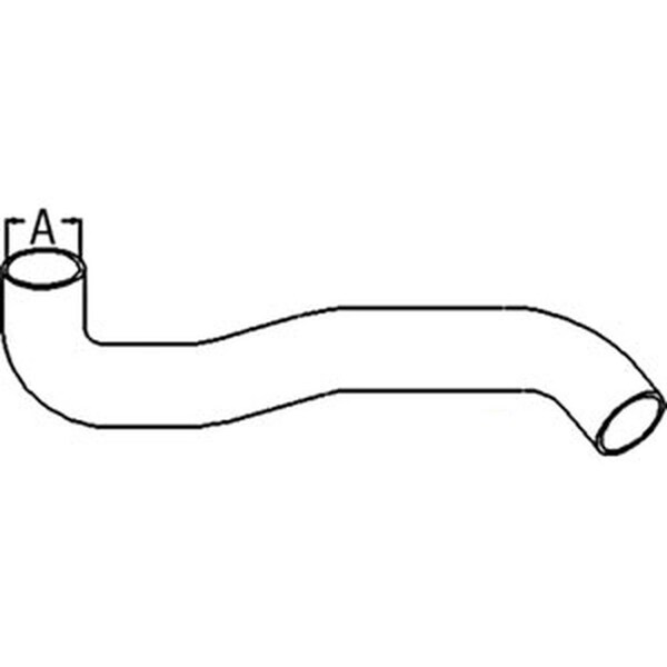Aftermarket New Lower Radiator Hose Fits John Deere Tractor 7710 7810 R133960 - main